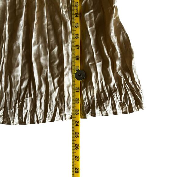 Bisou Bisou Women’s 90s Y2K Babydoll Tank Top Gold Side Large - Picture 8 of 8